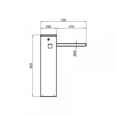 Двоспрямований турнікет-трипод Came TP 201 з функцією антипаніка